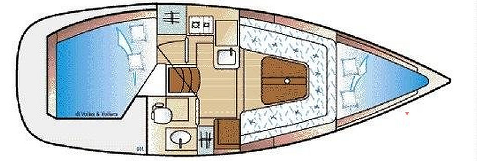 Beneteau Oceanis 281 deck layout