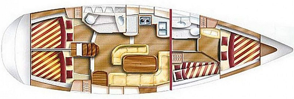 Gibsea 43 deck layout