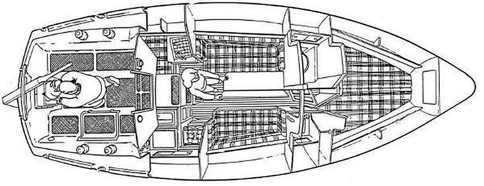 Westerly Konsort 29 deck layout